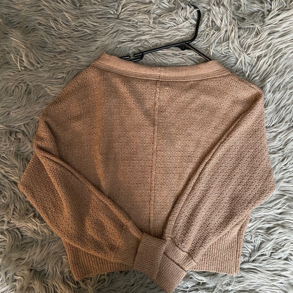 COPY - V-Neck Ribbed Cardigan - Picture 5 of 7